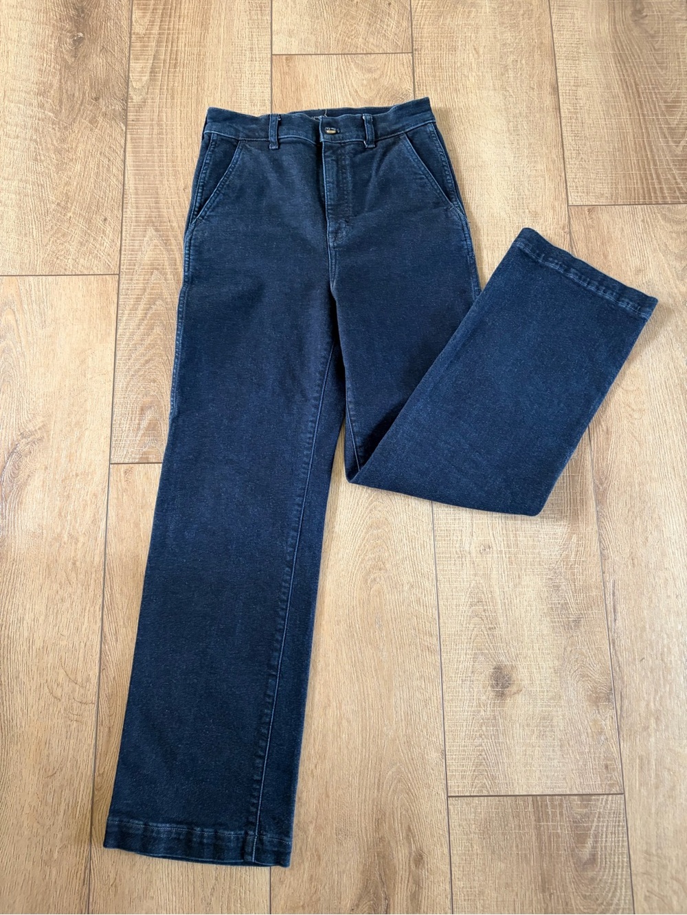 J. Crew Men's Straight Jeans in Dark Blue